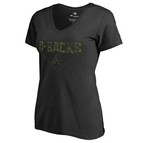 Women's Arizona Diamondbacks Fanatics Branded Black Big & Tall Memorial V Neck Camo T-shirt FengYun,We sell and wholesale Women's Arizona Diamondbacks Fanatics Branded Black Big & Tall Memorial V Neck Camo T-shirt FengYun on line form chian!